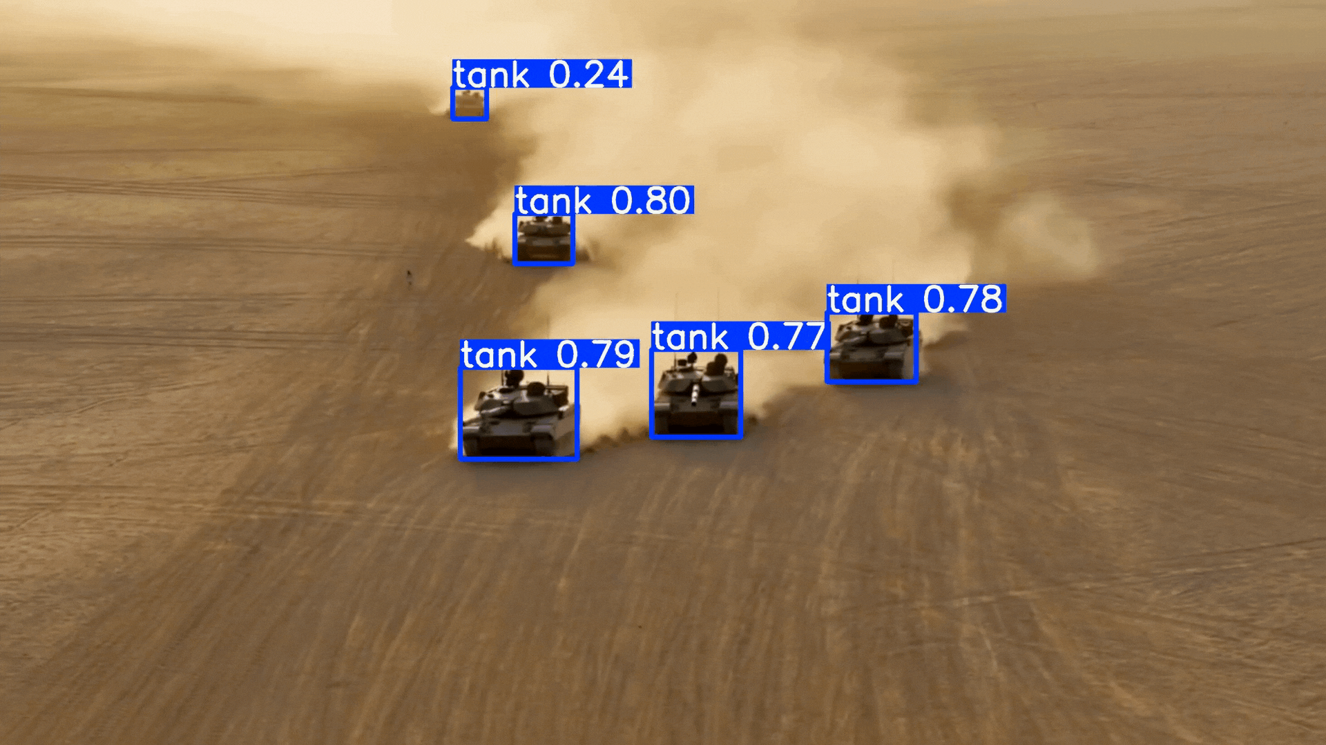Military Tanks and Drone Detection AI Demo